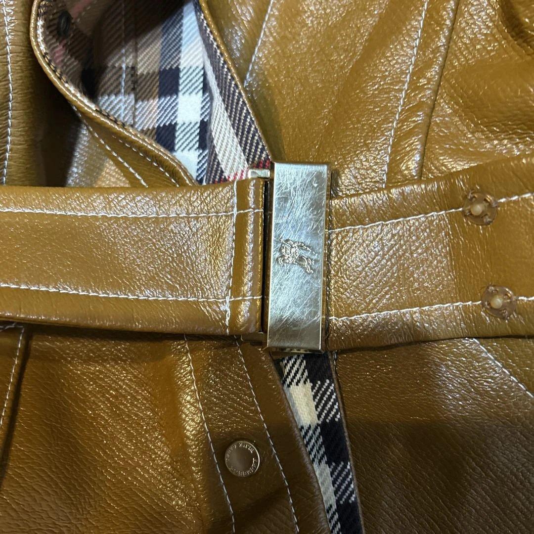 Burberry Blue Label ブラウンジャケット ウエストベルト付き