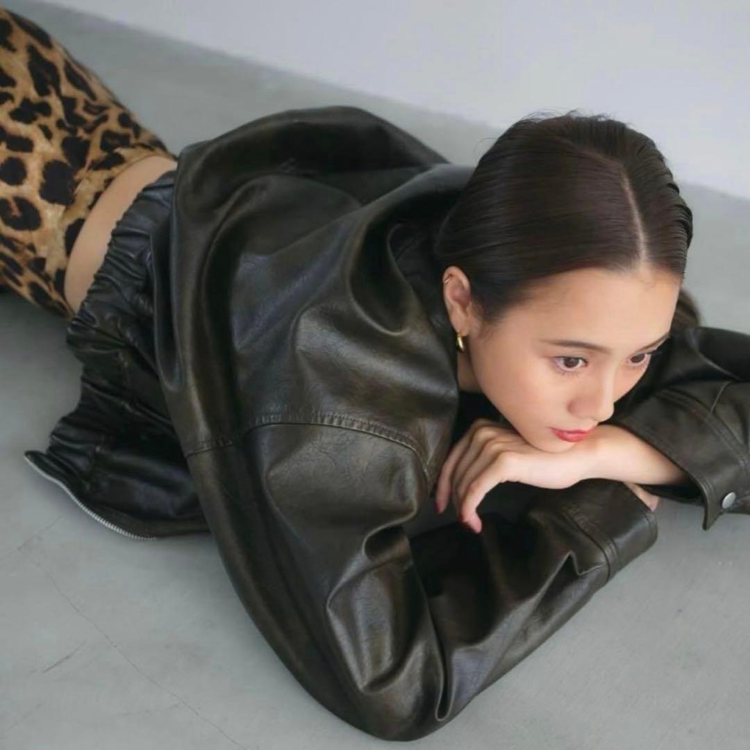 searoomlynn×ihara aoi エコレザージャケット