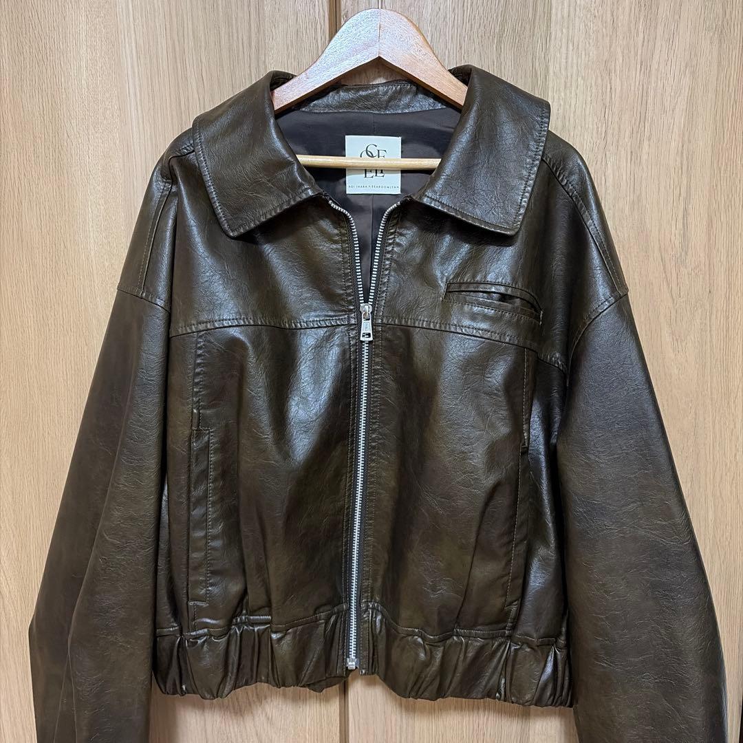 searoomlynn×ihara aoi エコレザージャケット