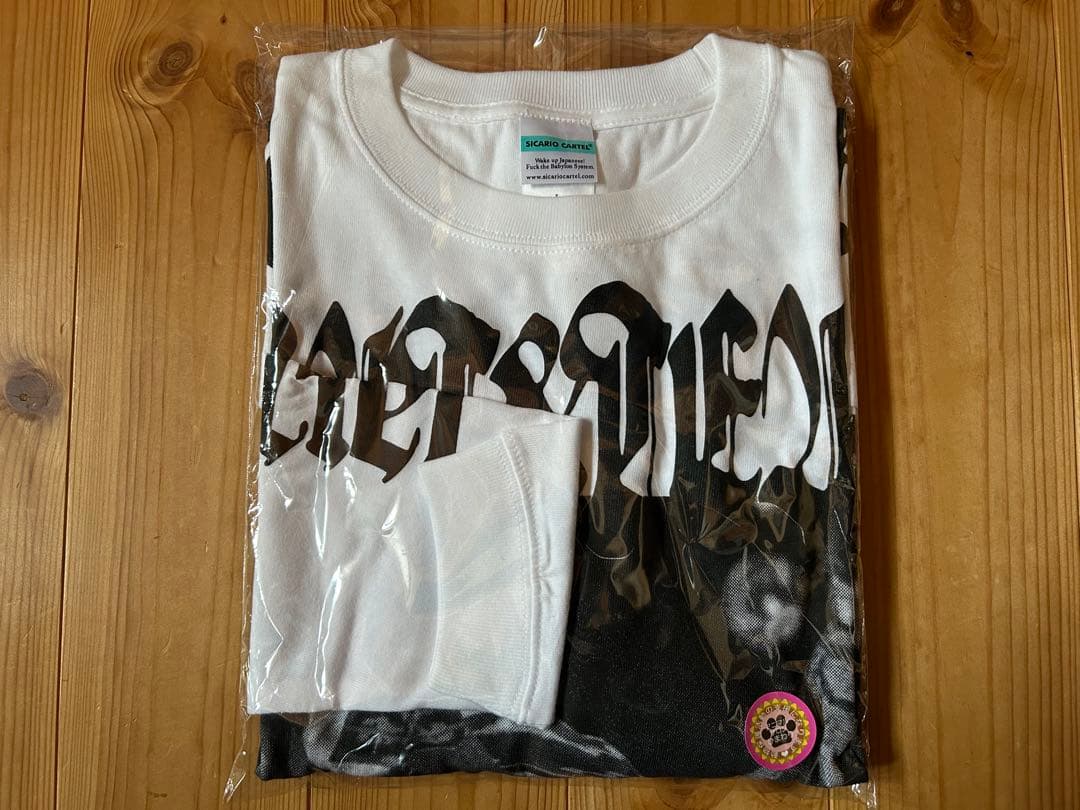 ＳＩＣＡＲＩＯＣＡＲＴＥＬ篠塚辰樹ＣＨＯＰＰＡＮＥＳＥロングＴシャツ白色Ｌサイズ