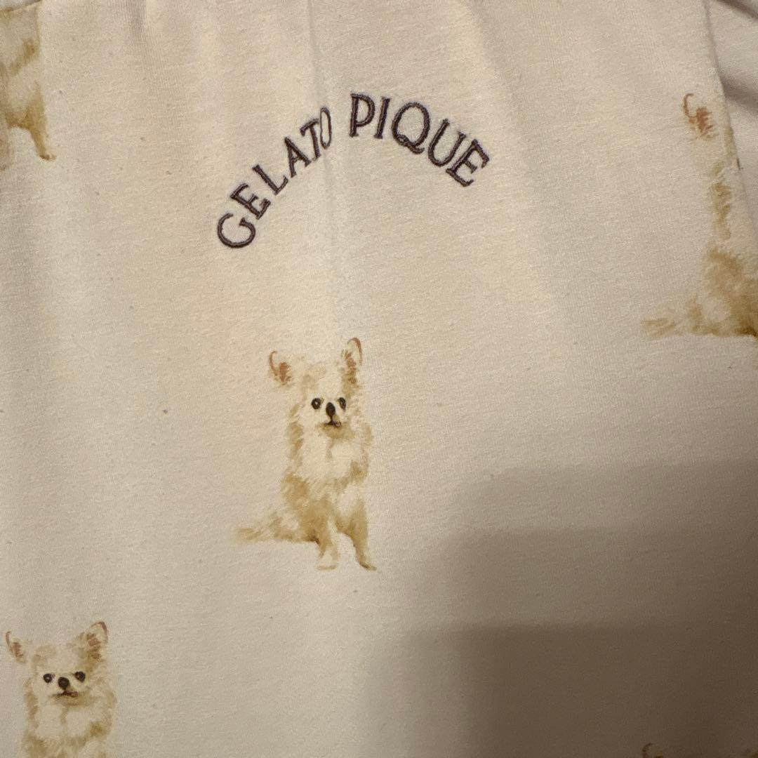 ジェラートピケ　DOG柄　チワワ　セットアップ　プルオーバー・パンツ