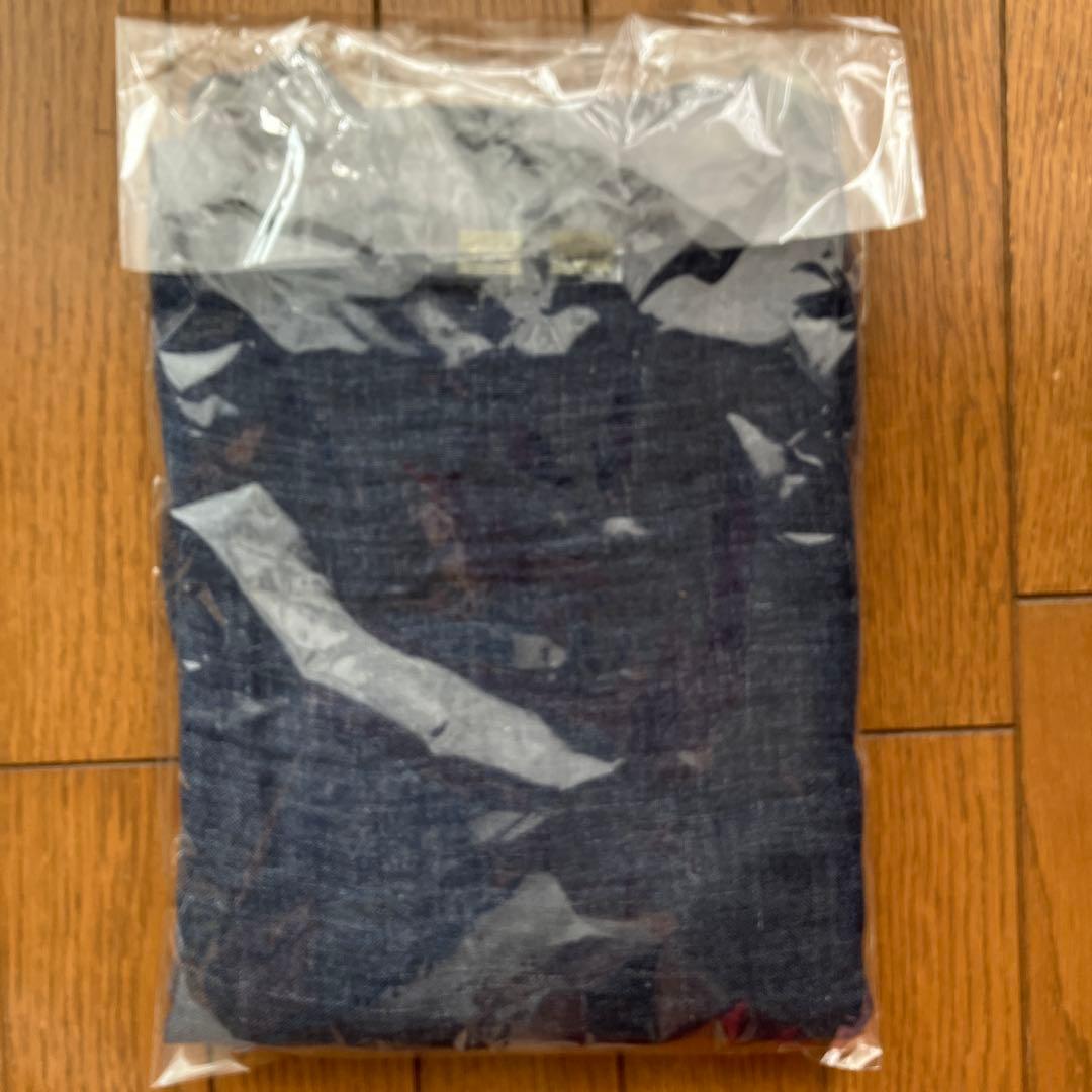 新品未使用　麻のかや織 モックネックブラウス