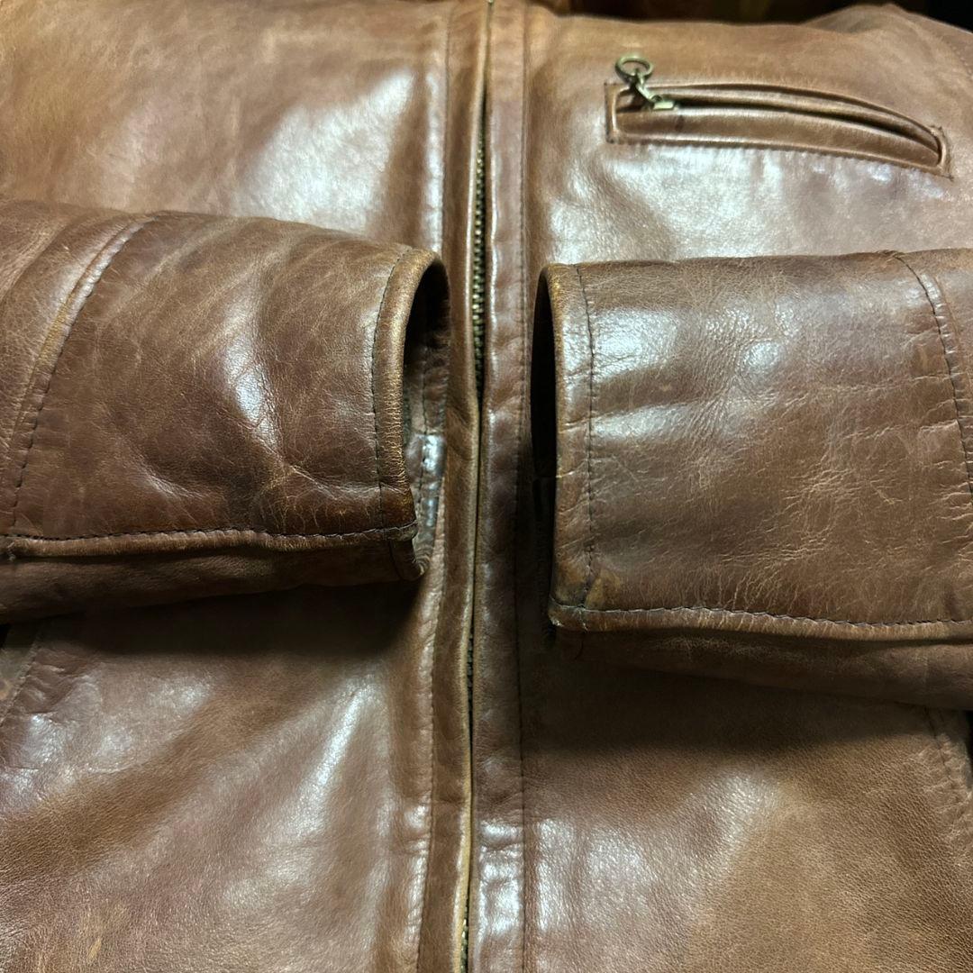 【USA製】SCHOTT ショット U64 レザージャケット フライトジャケット