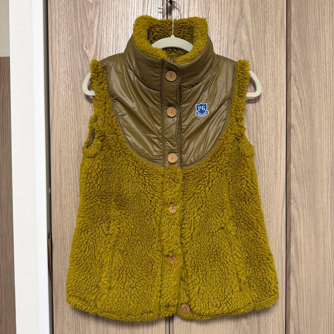 パーリーゲイツ　0サイズ　ボアベスト　　レディース