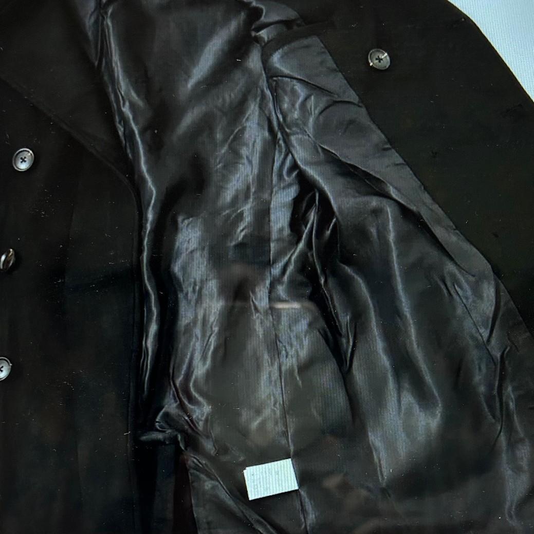 CavariA【キャバリア】フェイクスウェードトレンチコート ブラックL