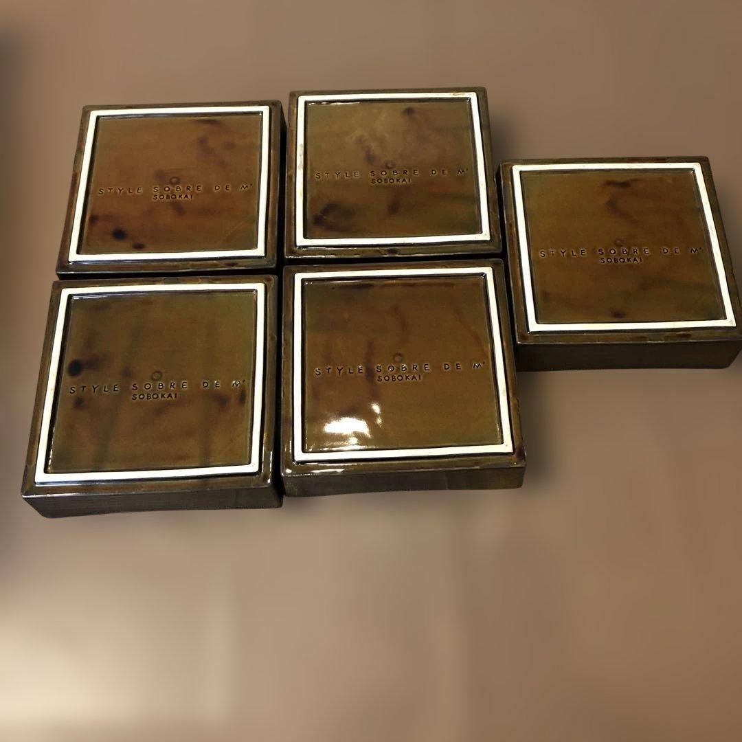 Sobokai ソボカイ　ソブル6寸正角鉢　5枚　おせち