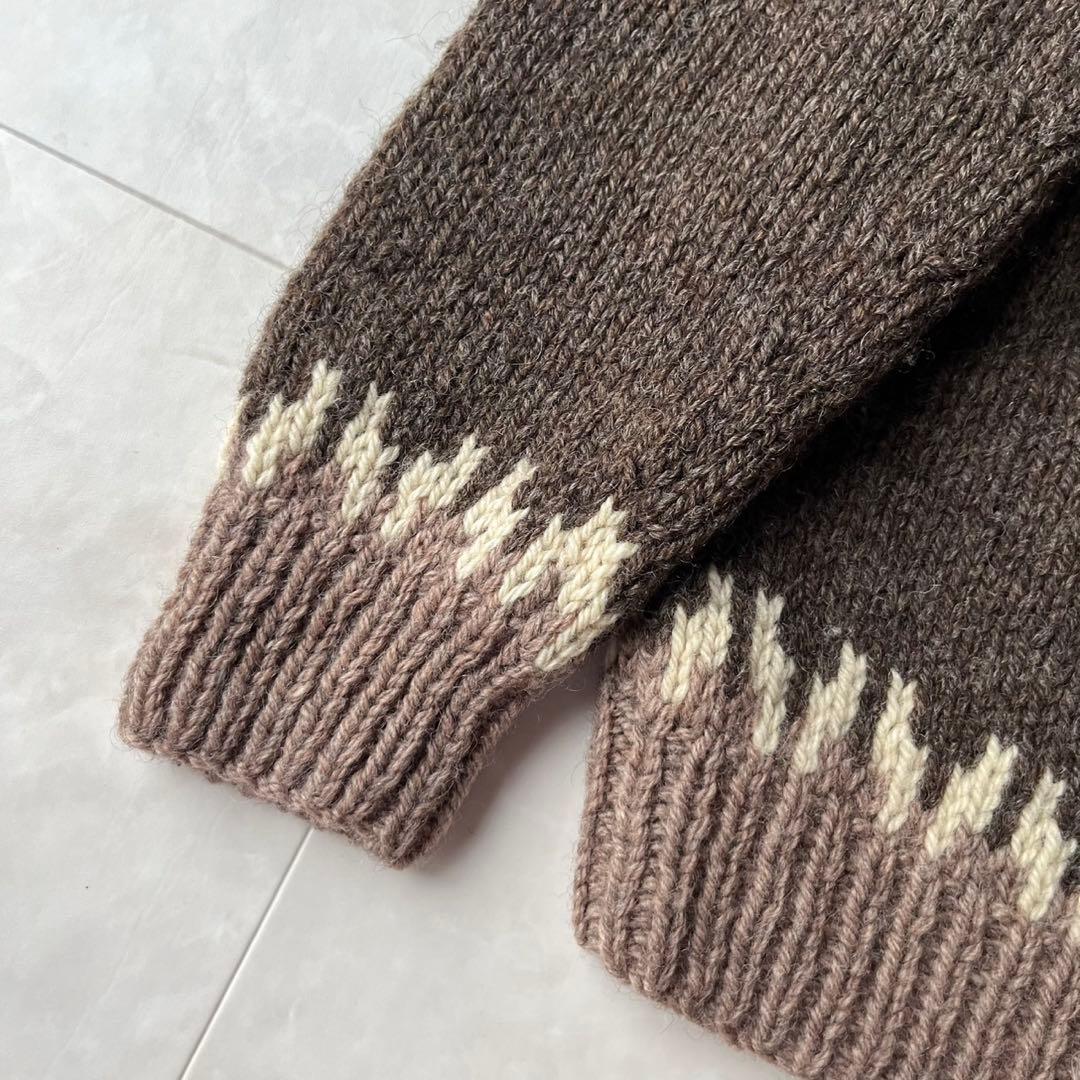 マックレガー 70s ノルディック ウール ニット カーディガン M くるみ釦