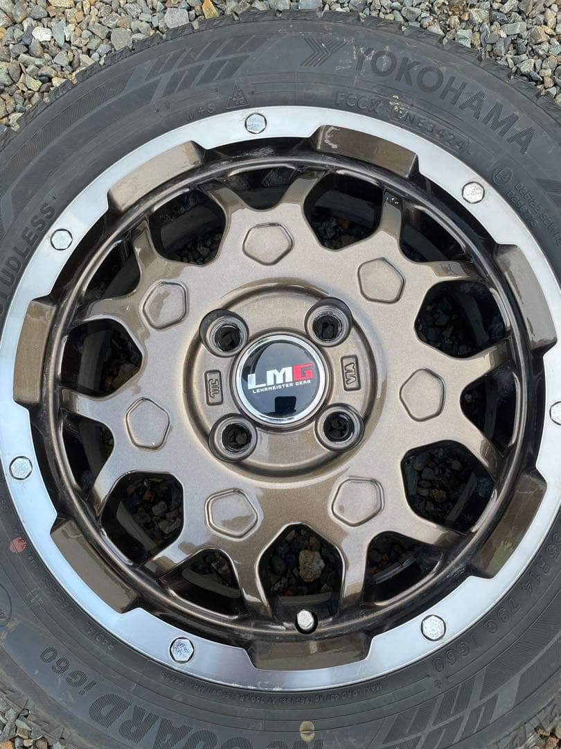 スタッドレスタイヤ ホイール2本 165/65R14 IG60 レアマイスター