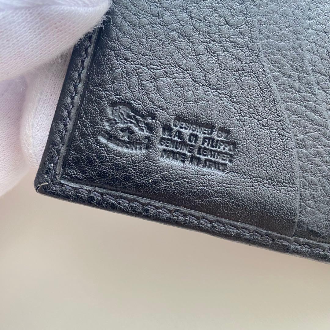 【IL BISONTE】イルビゾンテ LIRA 2つ折り財布 ブラック 新品