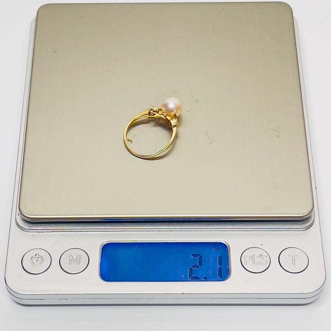 ミキモトアコヤ真珠K14リング