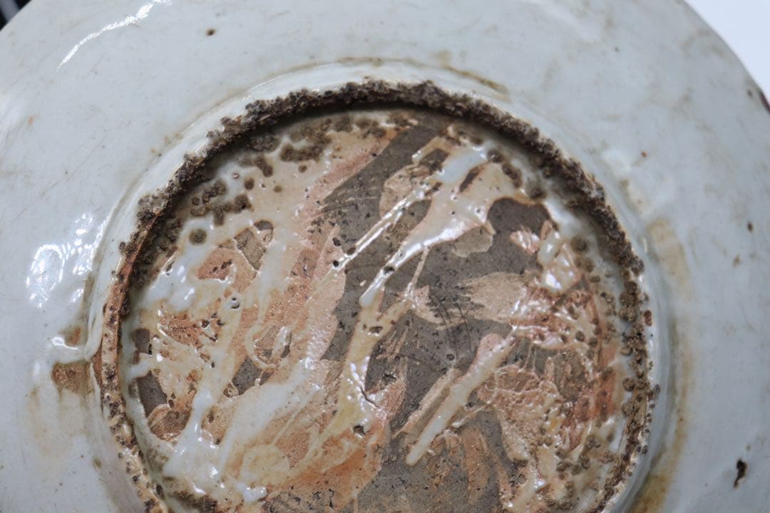 中国　明時代　呉須　大皿　アンティーク　送料込み250926