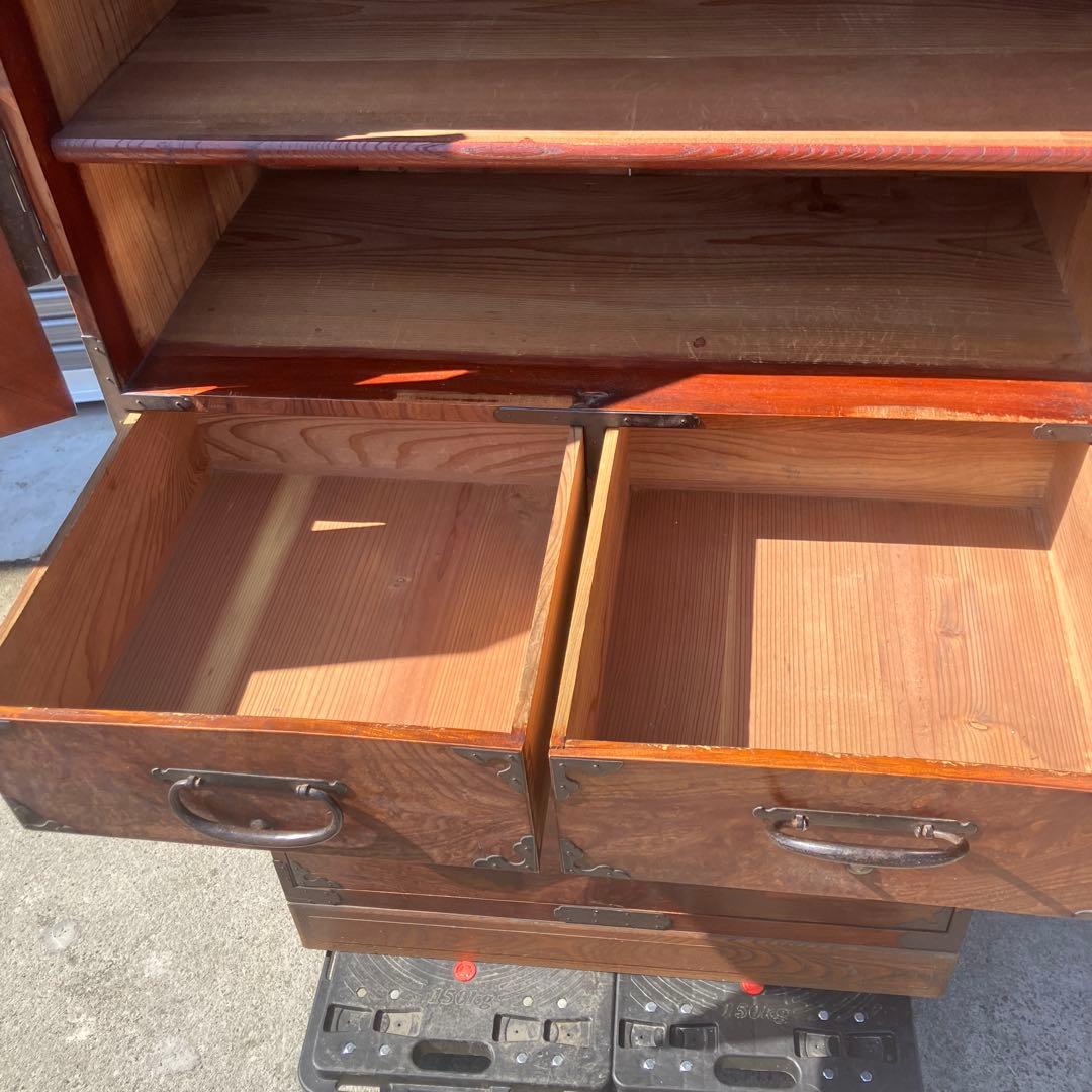 昭和レトロ 古家具 仙台箪笥 4段4杯 引き出し箪笥 和箪笥 アンティーク
