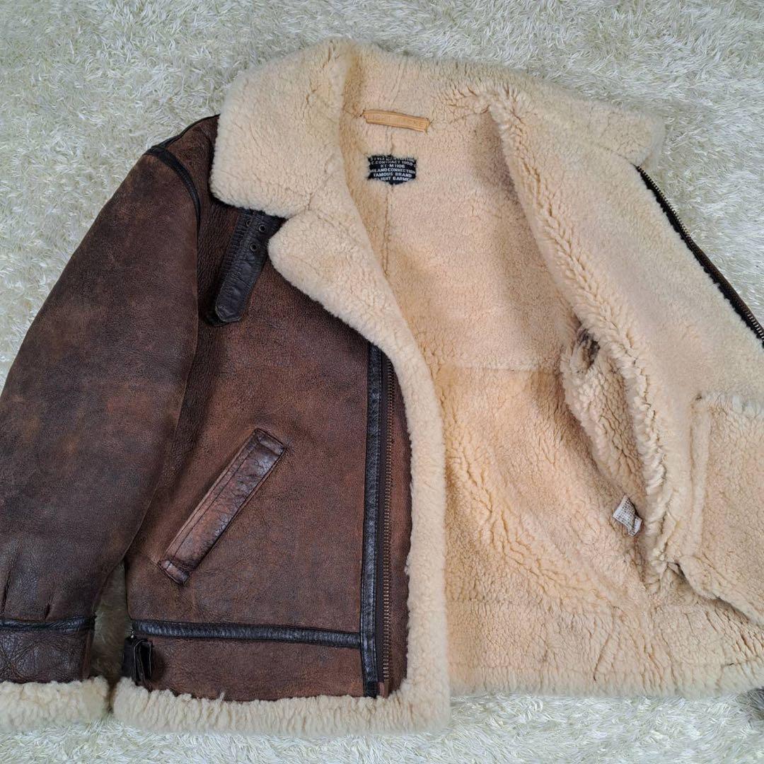 MILANO USA製 B-3 フライトジャケット　リアルムートン