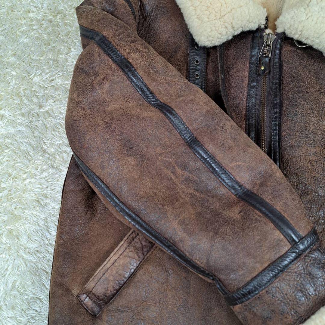 MILANO USA製 B-3 フライトジャケット　リアルムートン