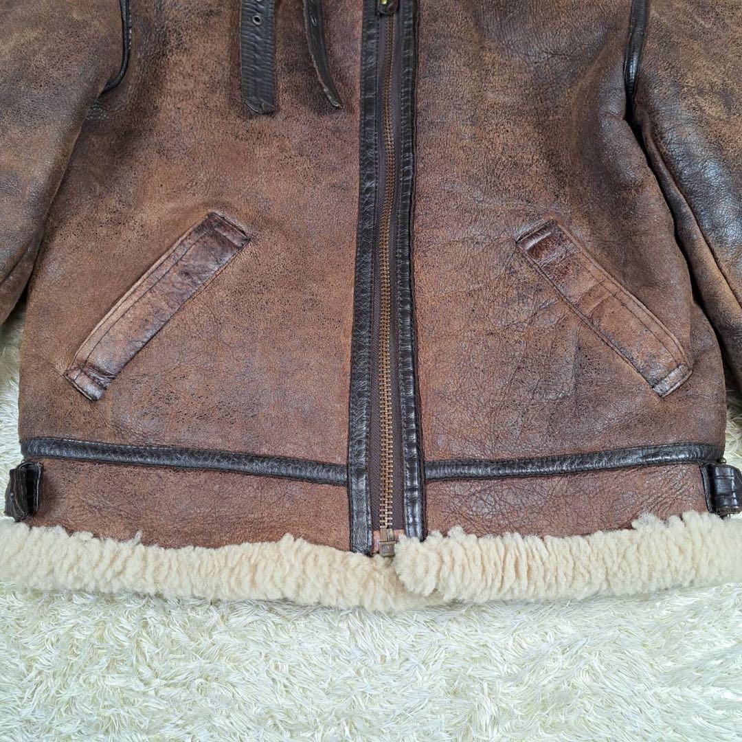 MILANO USA製 B-3 フライトジャケット　リアルムートン