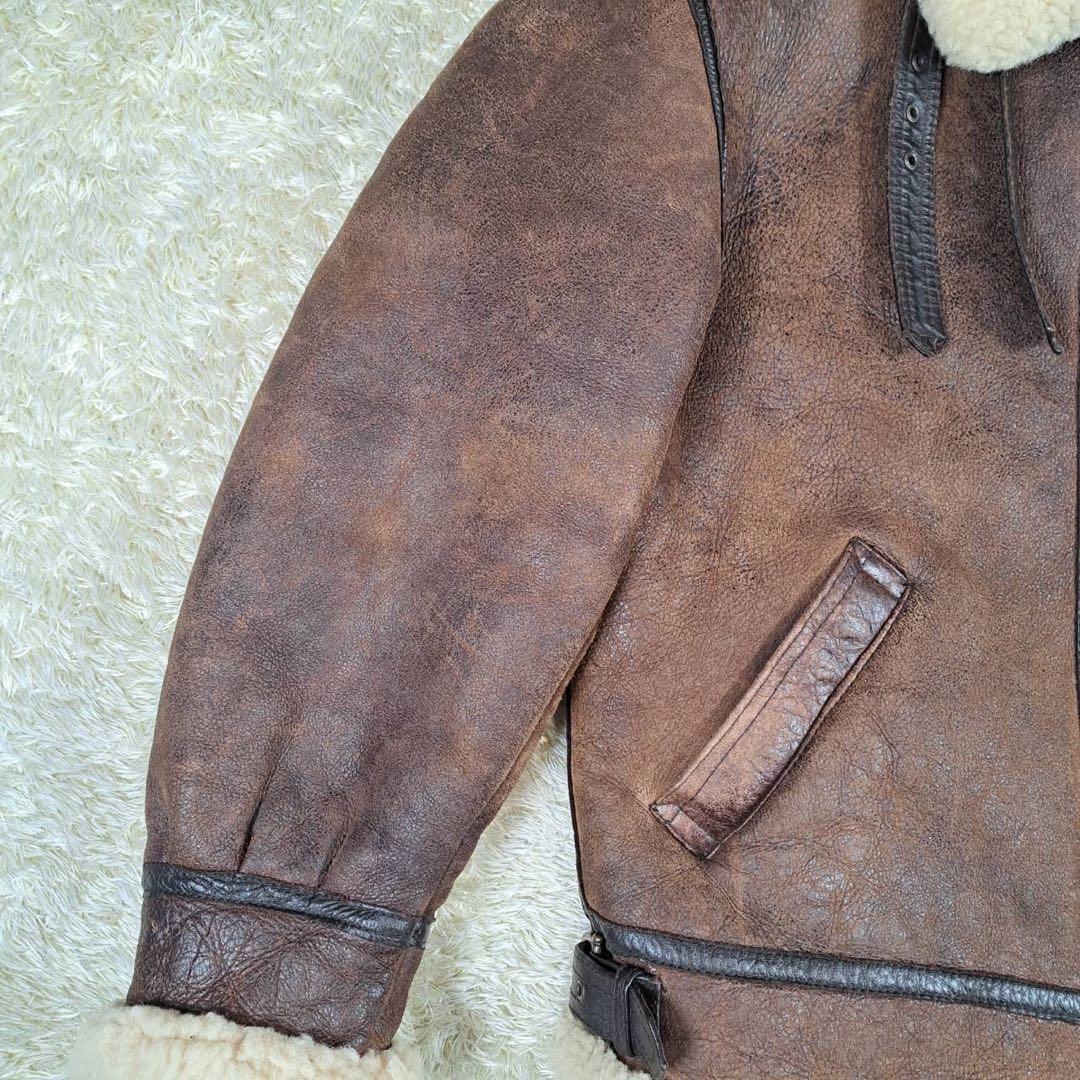 MILANO USA製 B-3 フライトジャケット　リアルムートン