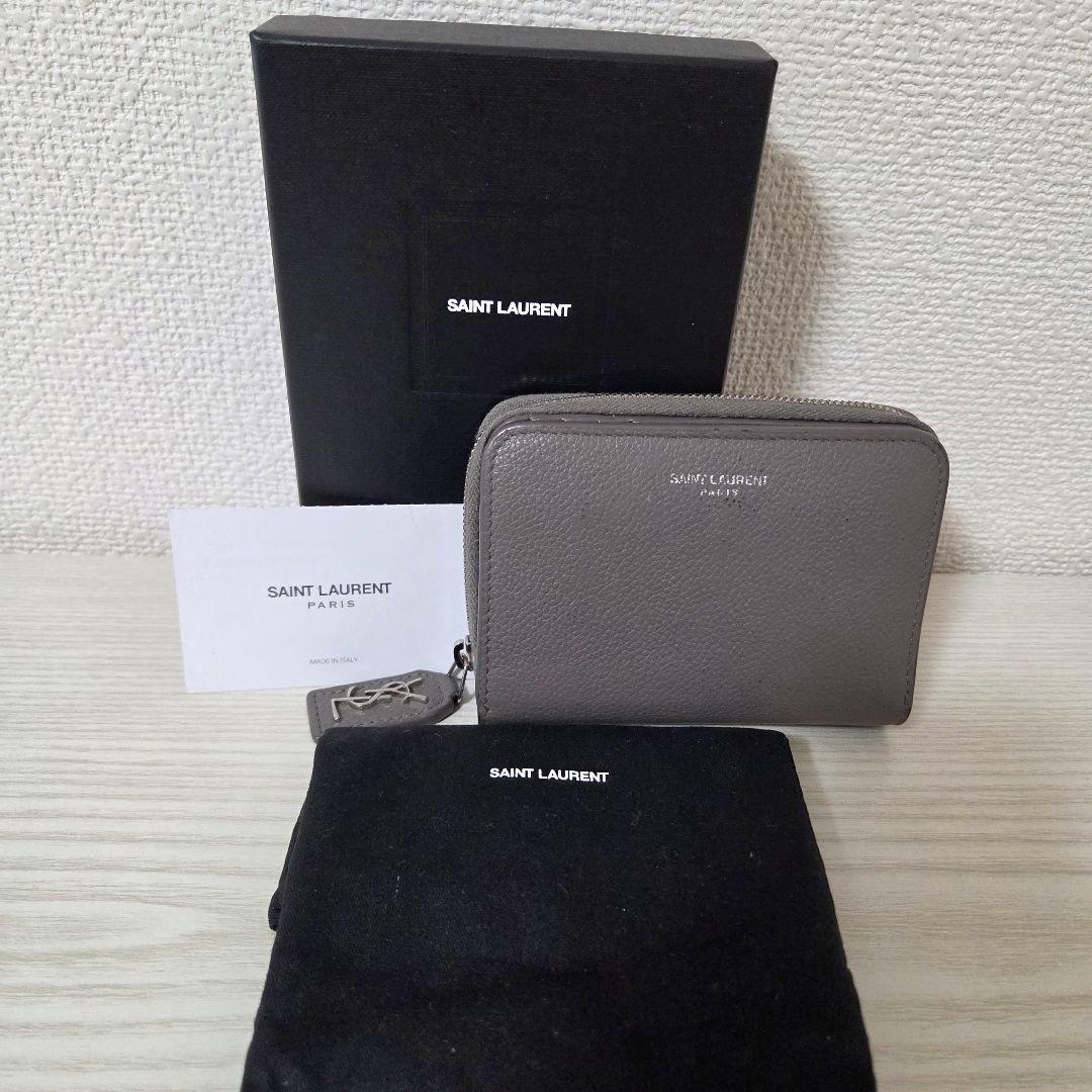 SAINT LAURENT　コンパクトウォレット　財布　2つ折り　付属品あり