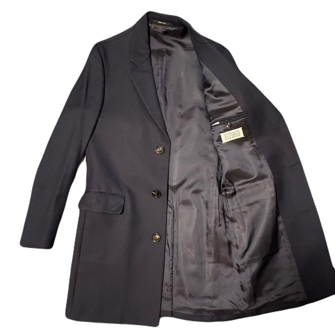 Maison Martin Margiela⑭ チェスターコート 44 ネイビー