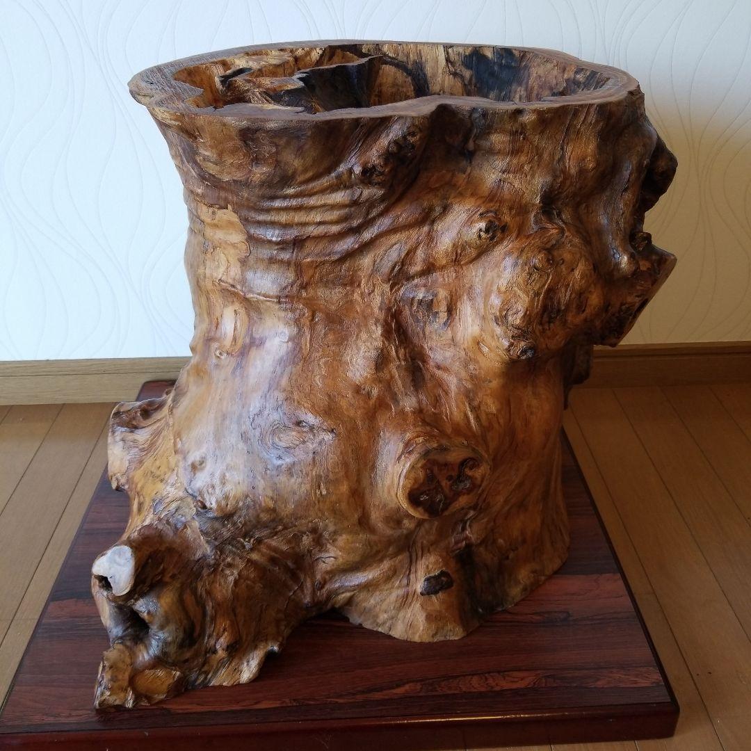 一枚板テーブル　脚　欅の古木　　祠　稀少　メルカリ頼める便発送❗