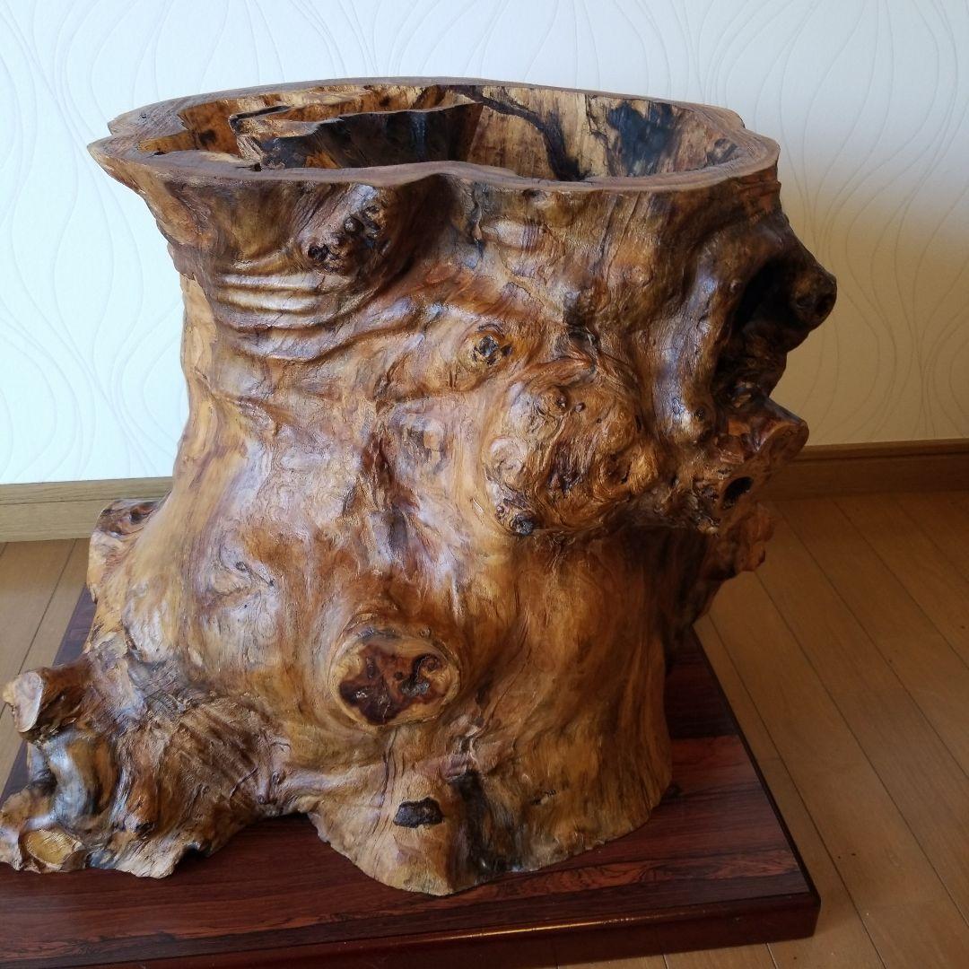 一枚板テーブル　脚　欅の古木　　祠　稀少　メルカリ頼める便発送❗