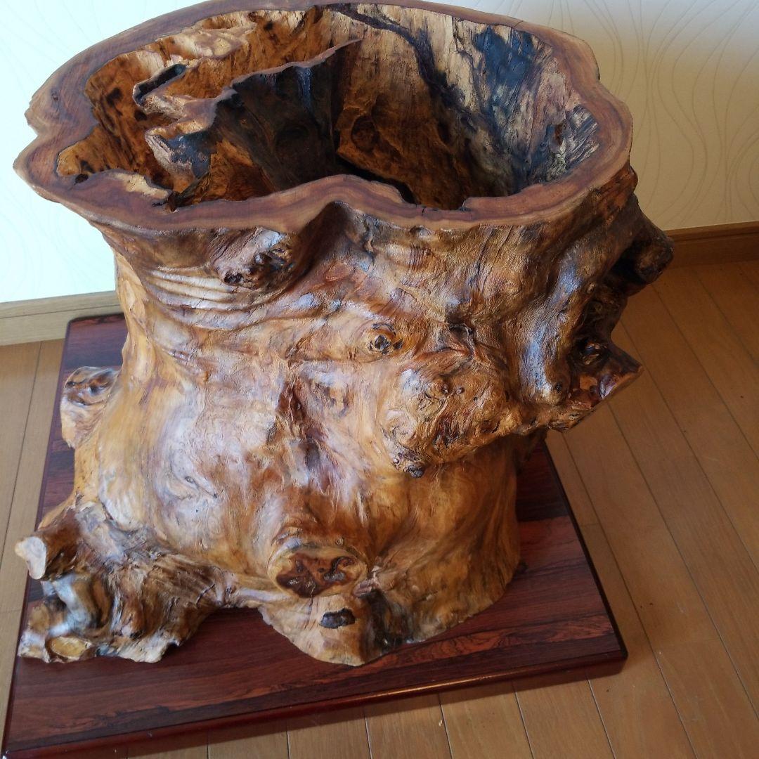 一枚板テーブル　脚　欅の古木　　祠　稀少　メルカリ頼める便発送❗