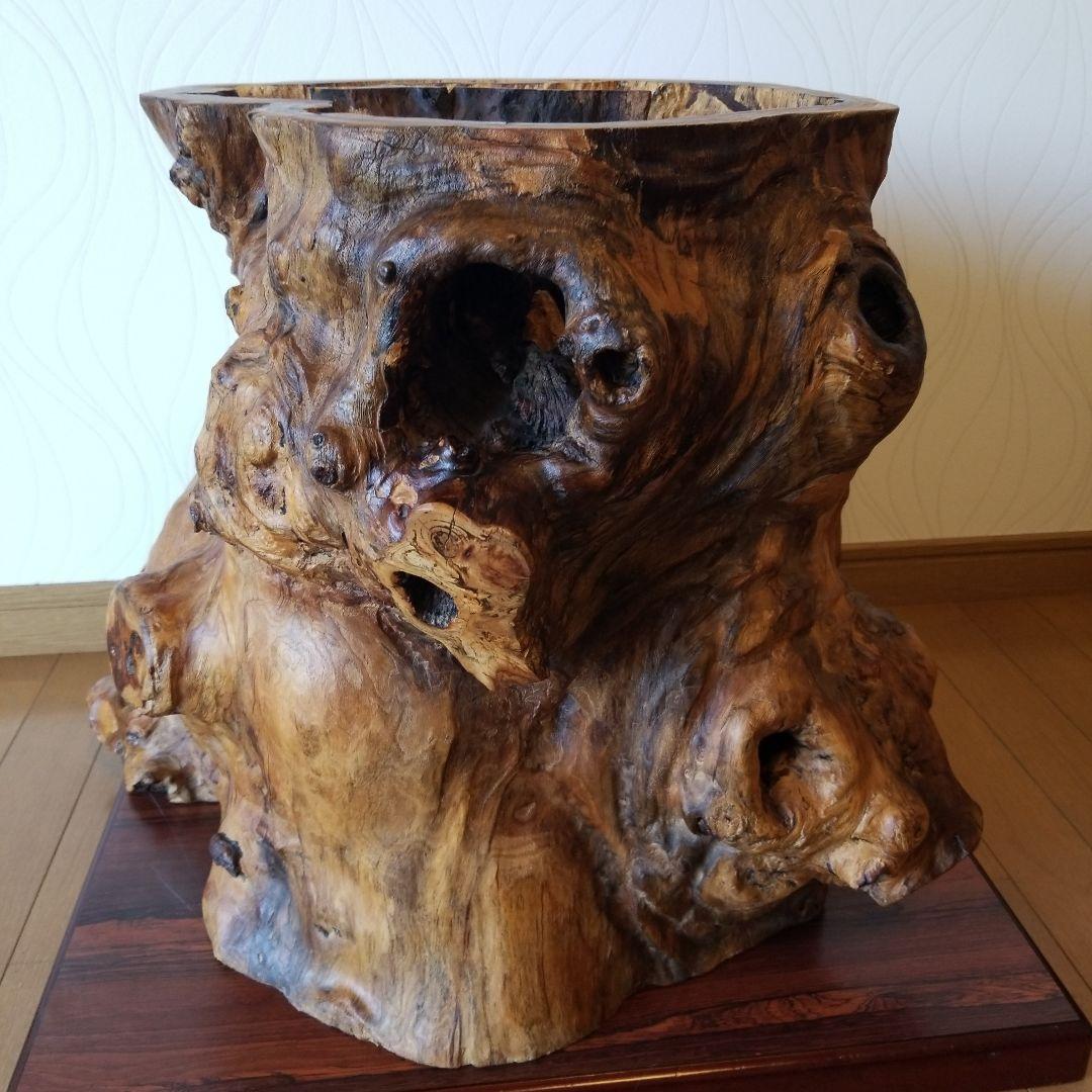 一枚板テーブル　脚　欅の古木　　祠　稀少　メルカリ頼める便発送❗