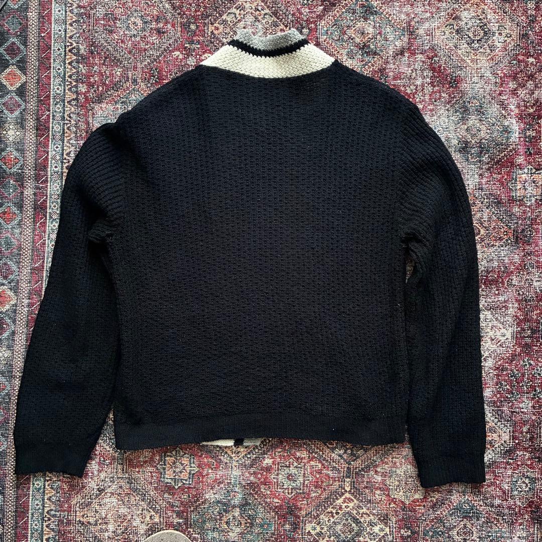 り*る様 美品　60s vintage ジップアップカーディガン　ショールカラt