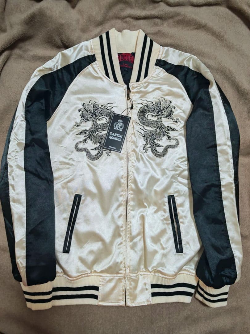 ROGUES 未使用近い 日本限定虎 スカジャン unisex サテン