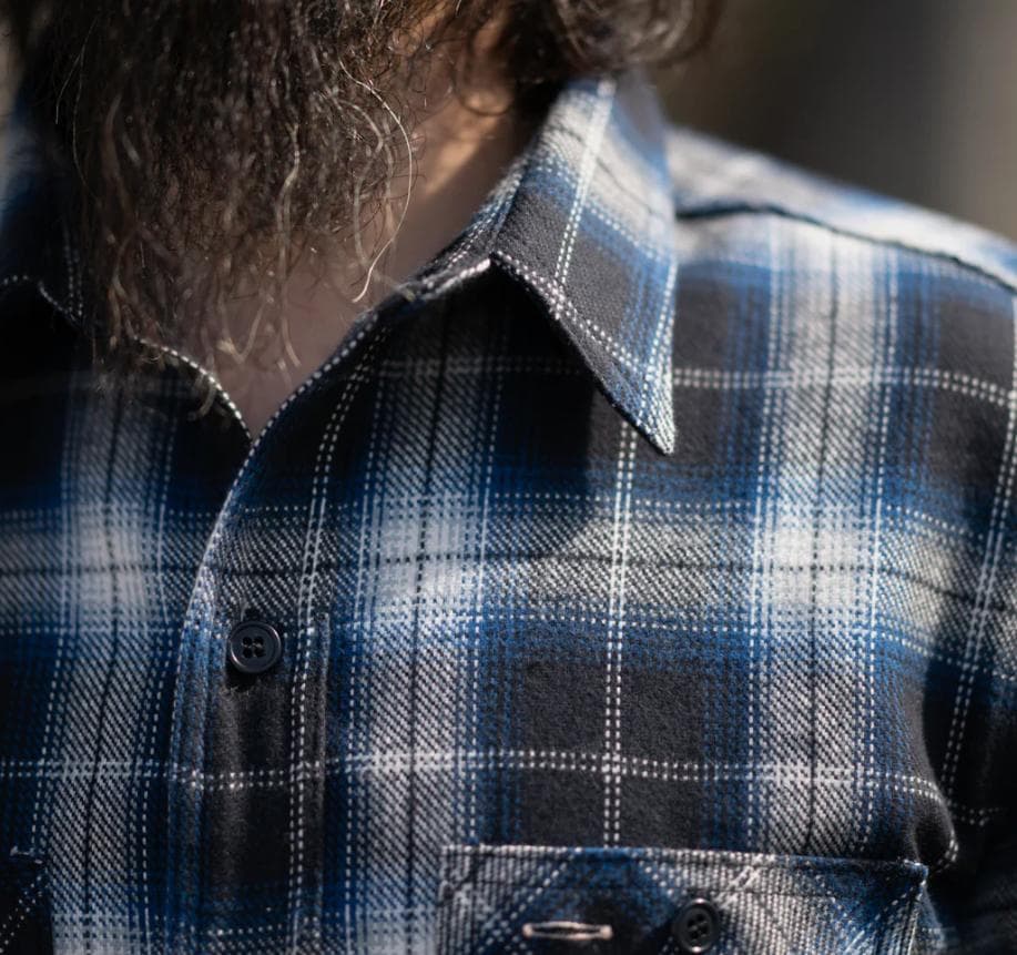 希少　BONCOURA　ボンクラ　　ネルシャツ　オンブレチェックシャツ