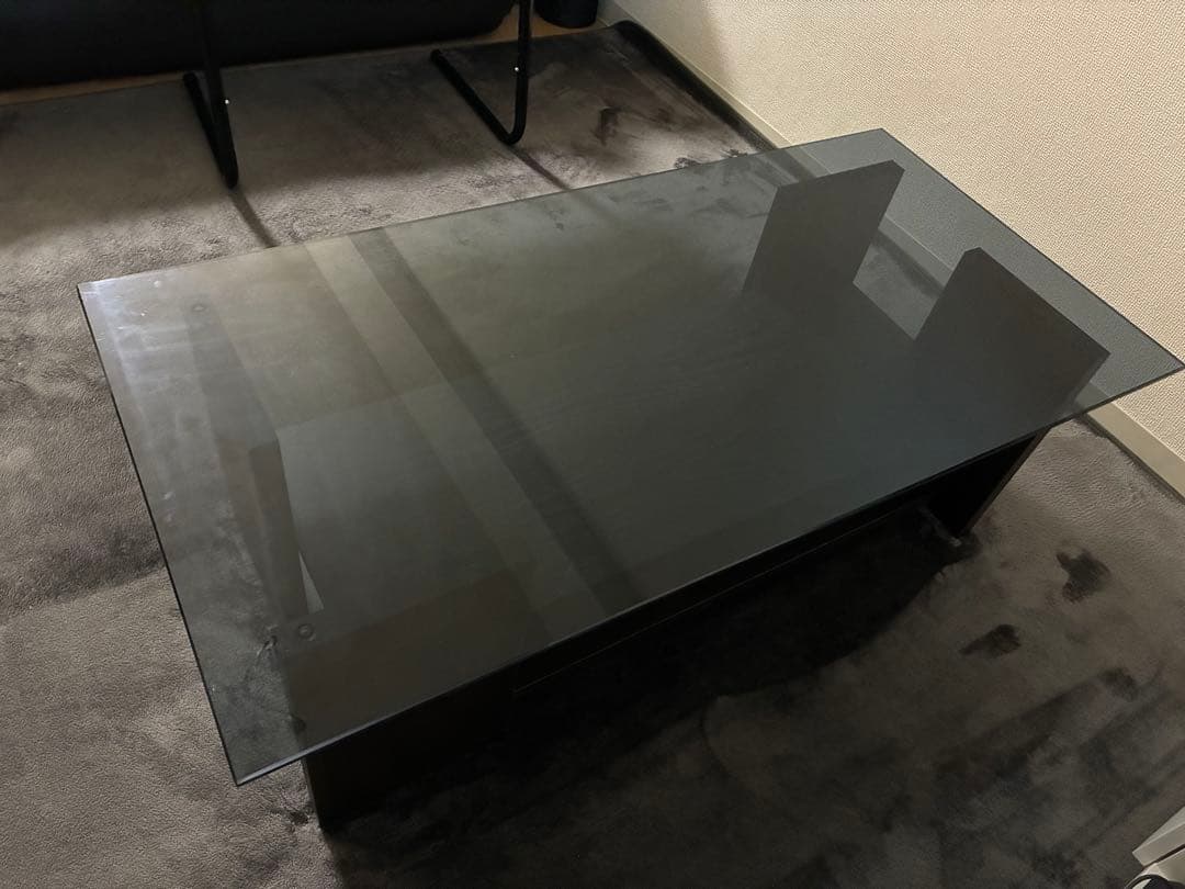 ガラス　ローテーブル