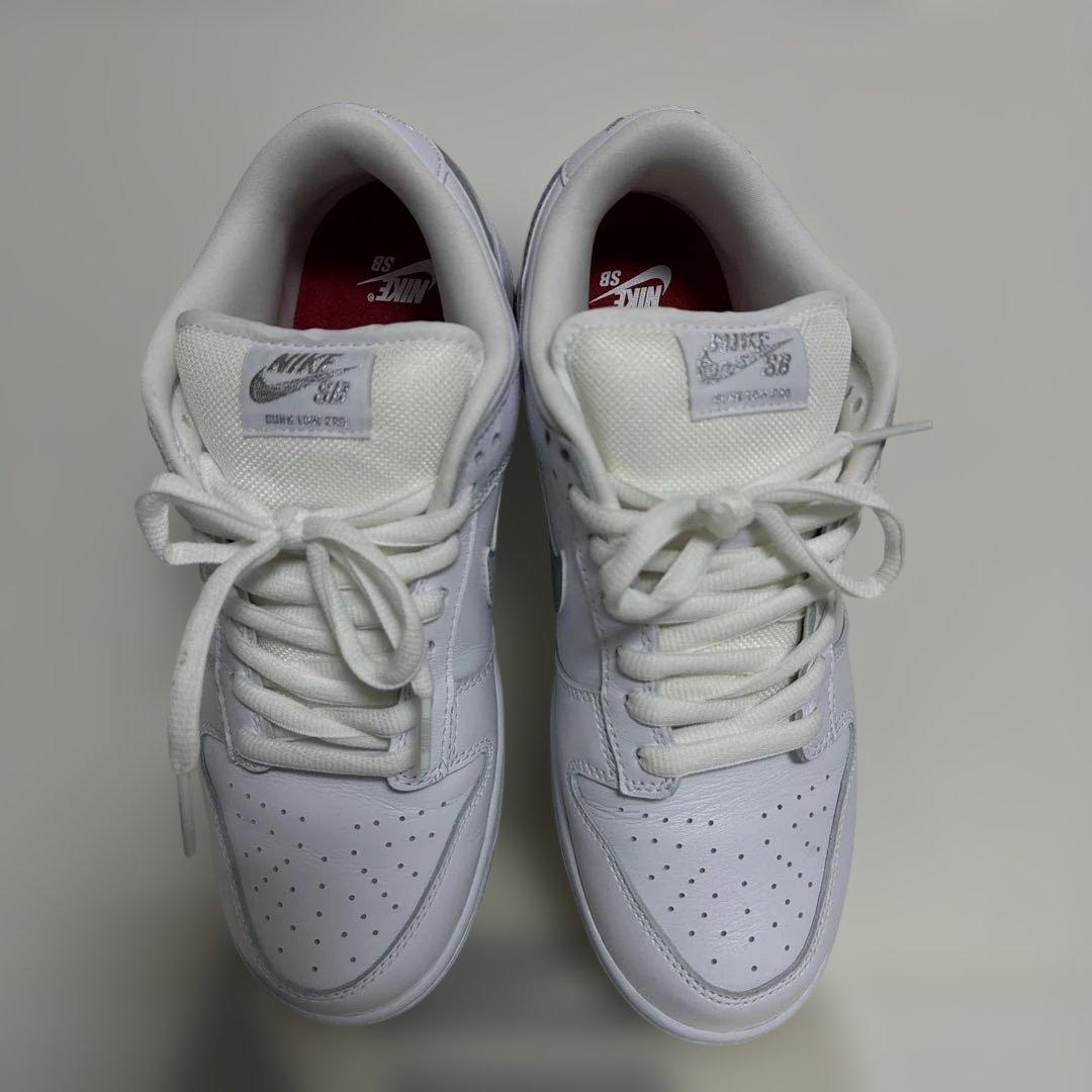 Supreme×SB Dunk \"White/llic Silver\"