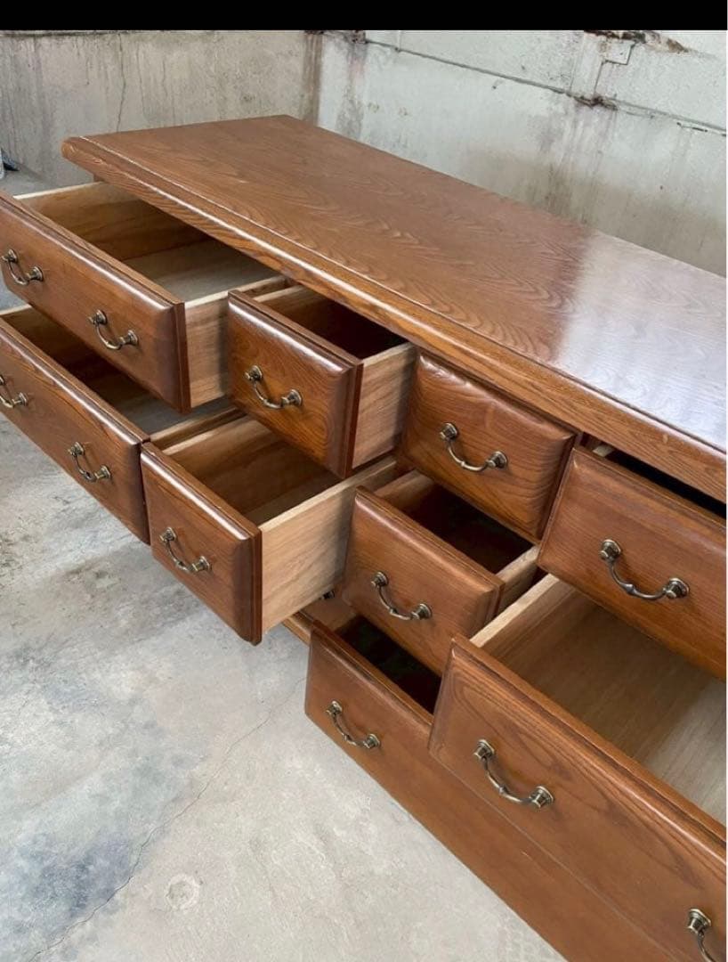 アンティーク　丸脚　チェスト　サイドボード　ヴィンテージ