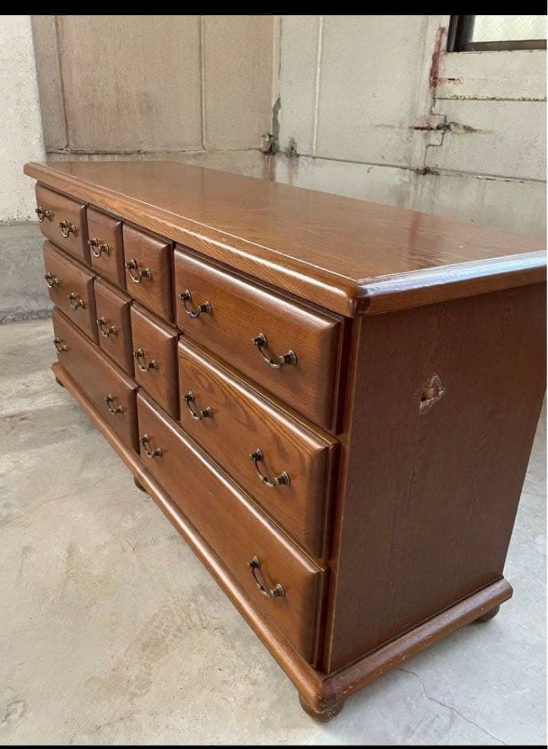 アンティーク　丸脚　チェスト　サイドボード　ヴィンテージ