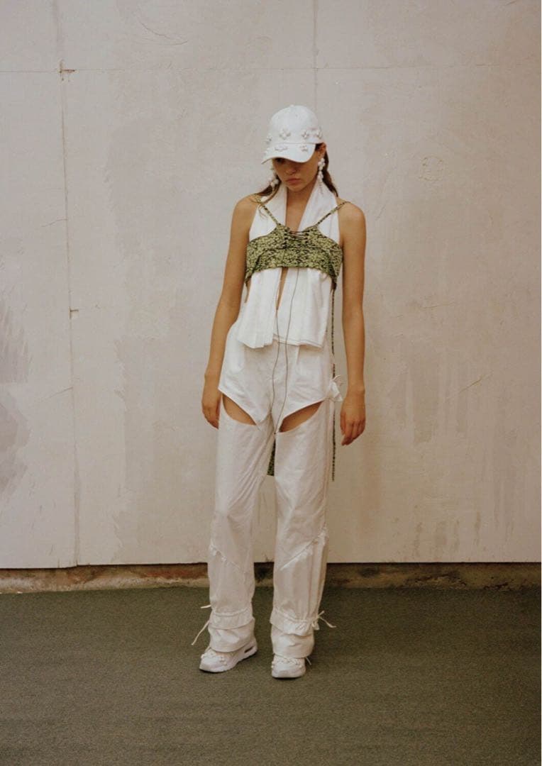 帽子 RIV NOBUHIKO CLINCH FLOWER CAP WHITE