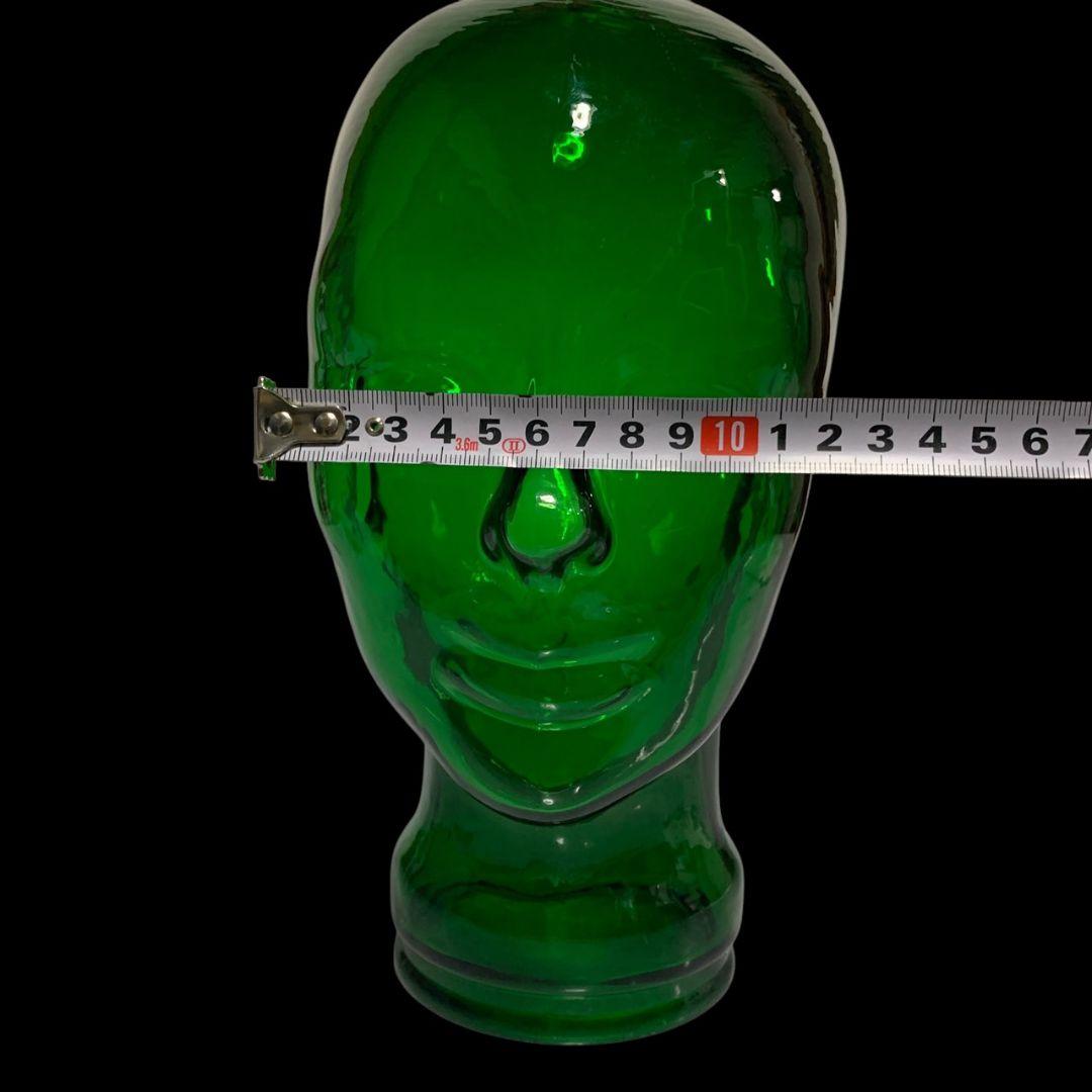 ヴィンテージ ガラス製 マネキン ヘッド インテリア ディスプレイ オブジェ