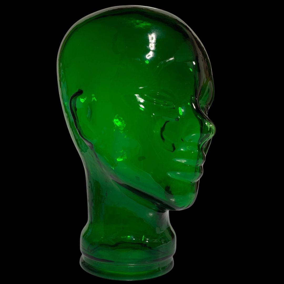 ヴィンテージ ガラス製 マネキン ヘッド インテリア ディスプレイ オブジェ