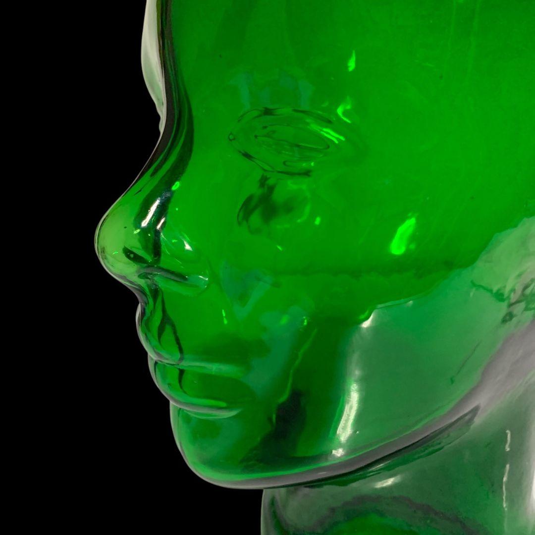 ヴィンテージ ガラス製 マネキン ヘッド インテリア ディスプレイ オブジェ