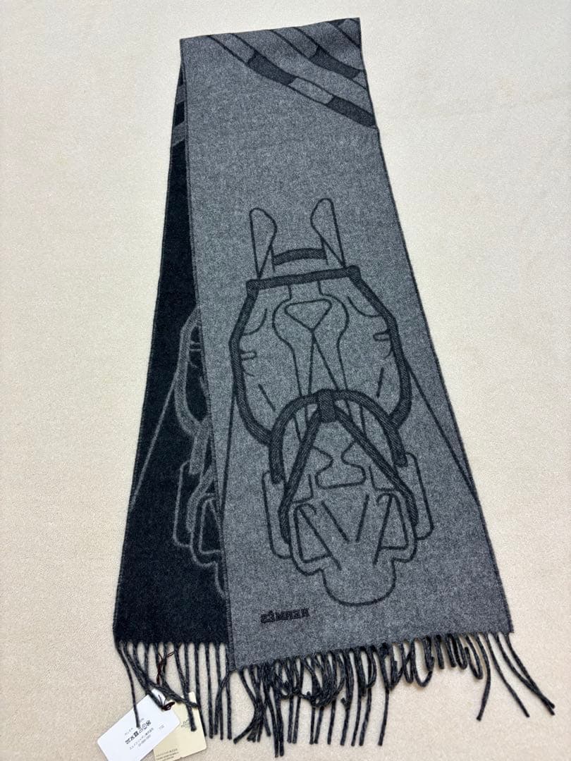 エルメス カシミヤ100% リバーシブルマフラー Celtic tiger