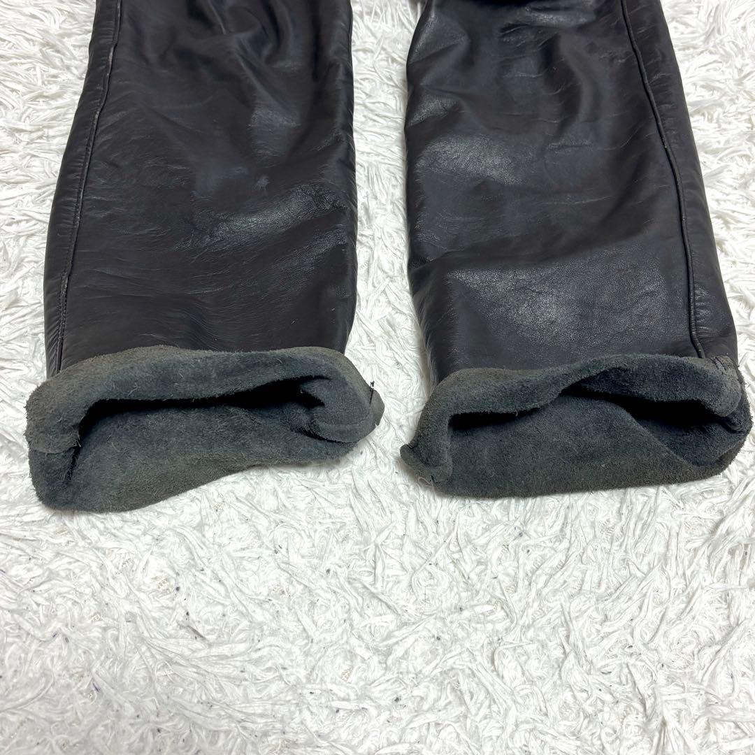 ✨良品✨ SCHOTT ショット　レザーパンツ　革パン ブラック 30　USA製