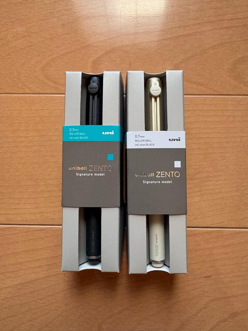uniball ZENTO シグニチャーモデル　0.5 0.7 2本セット