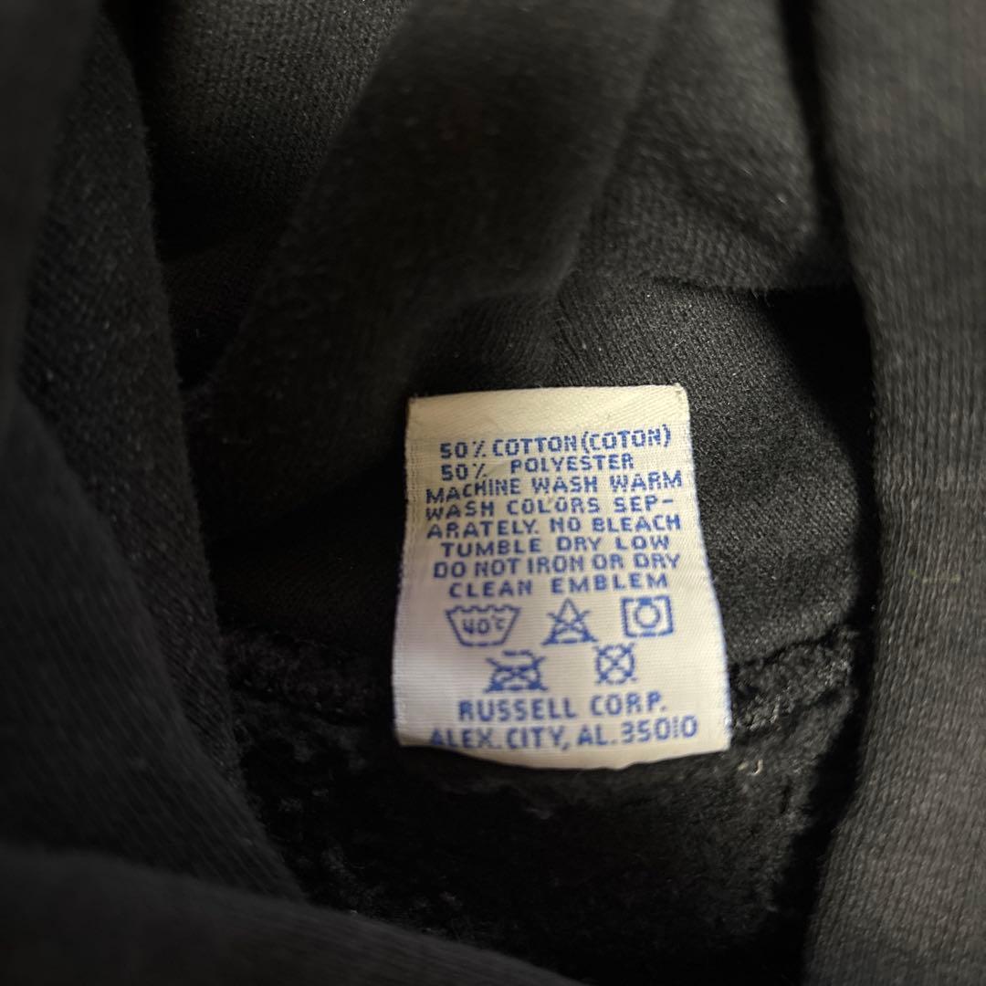 古着　90s RUSSELL ATHLETIC パーカー L ブラック USA