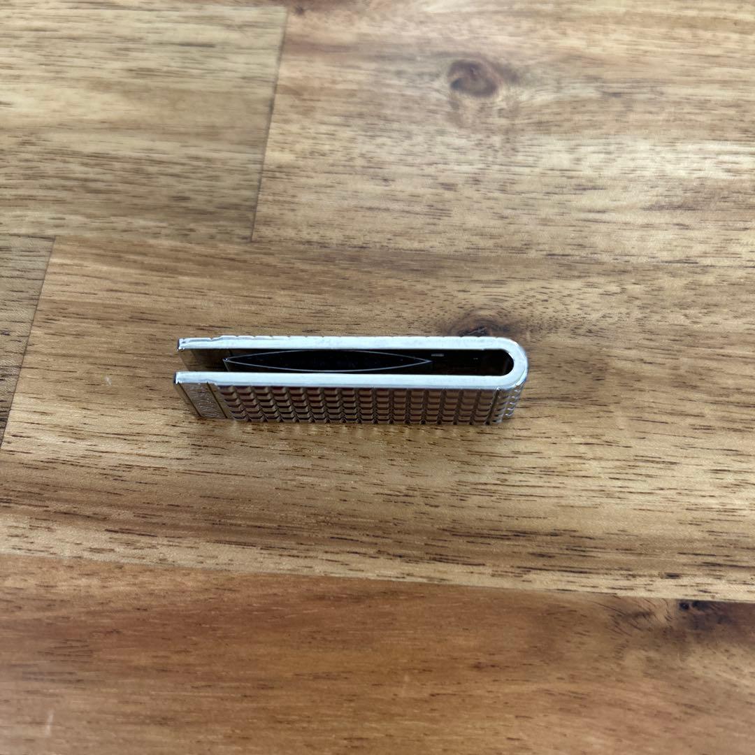 美品　ヴィトン　マネークリップ　シルバー　AN1121 格子型