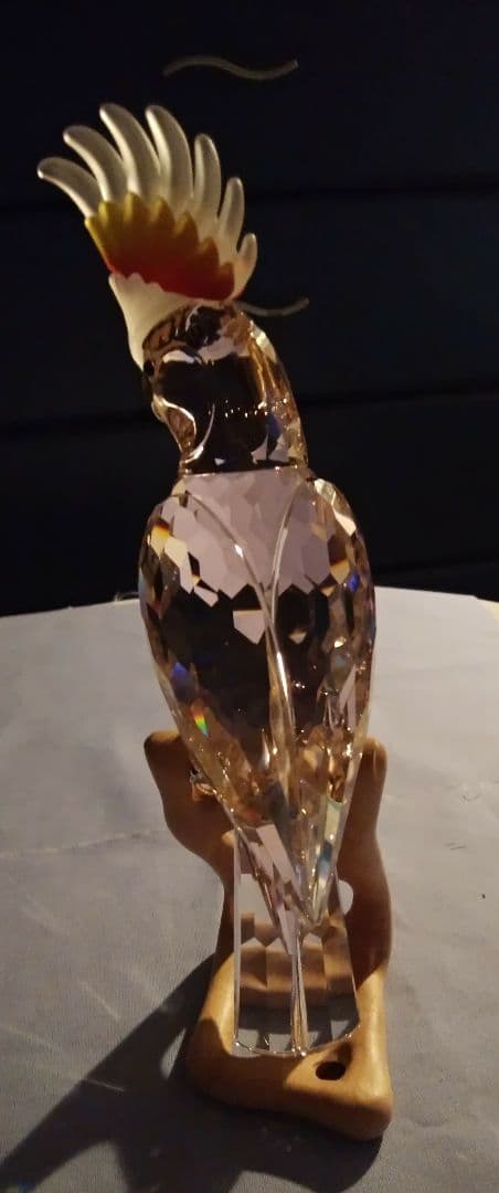 【SWAROVSKI】 スワロフスキー　 オウム　　 クリスタルガラス