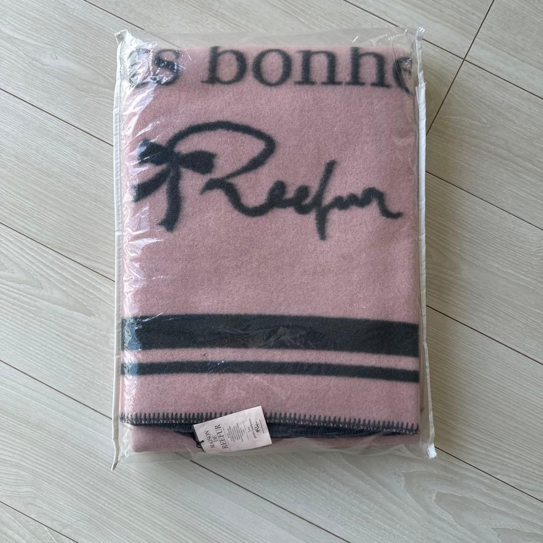 新品　未使用　MAISON DE REEFUR ブランケット　ショッパー付き