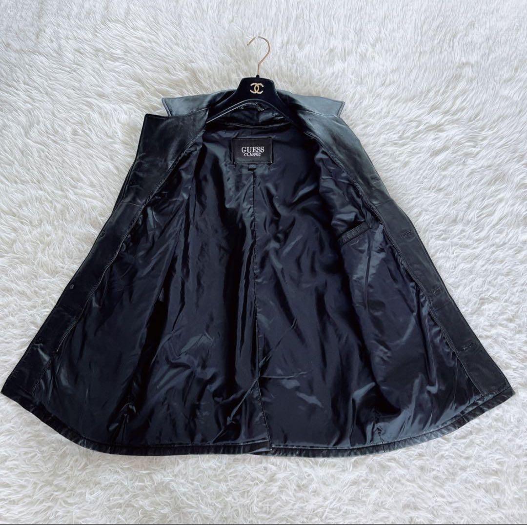 【GUESS CLASSICS】ラムレザージャケット ブラック