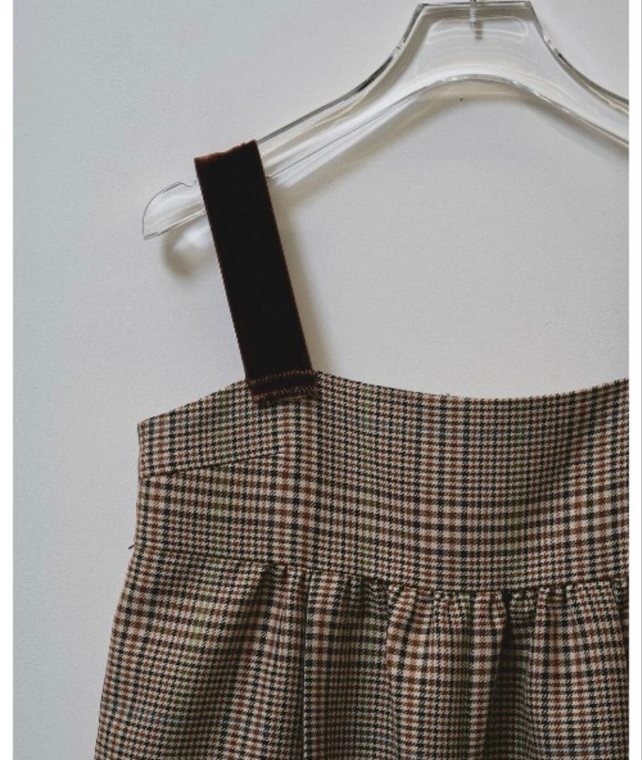 新品タグ付きTODAYFUL Check Wide Combinaison　38