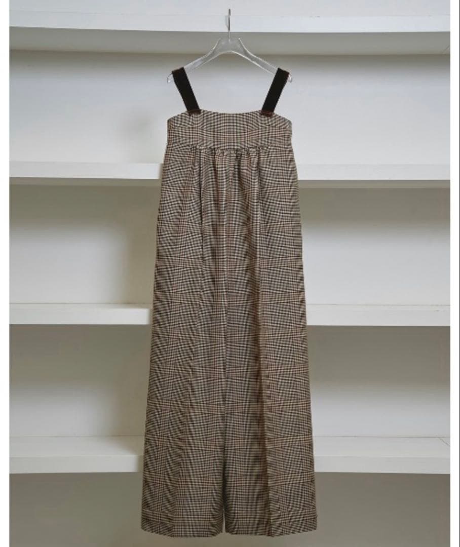 新品タグ付きTODAYFUL Check Wide Combinaison　38