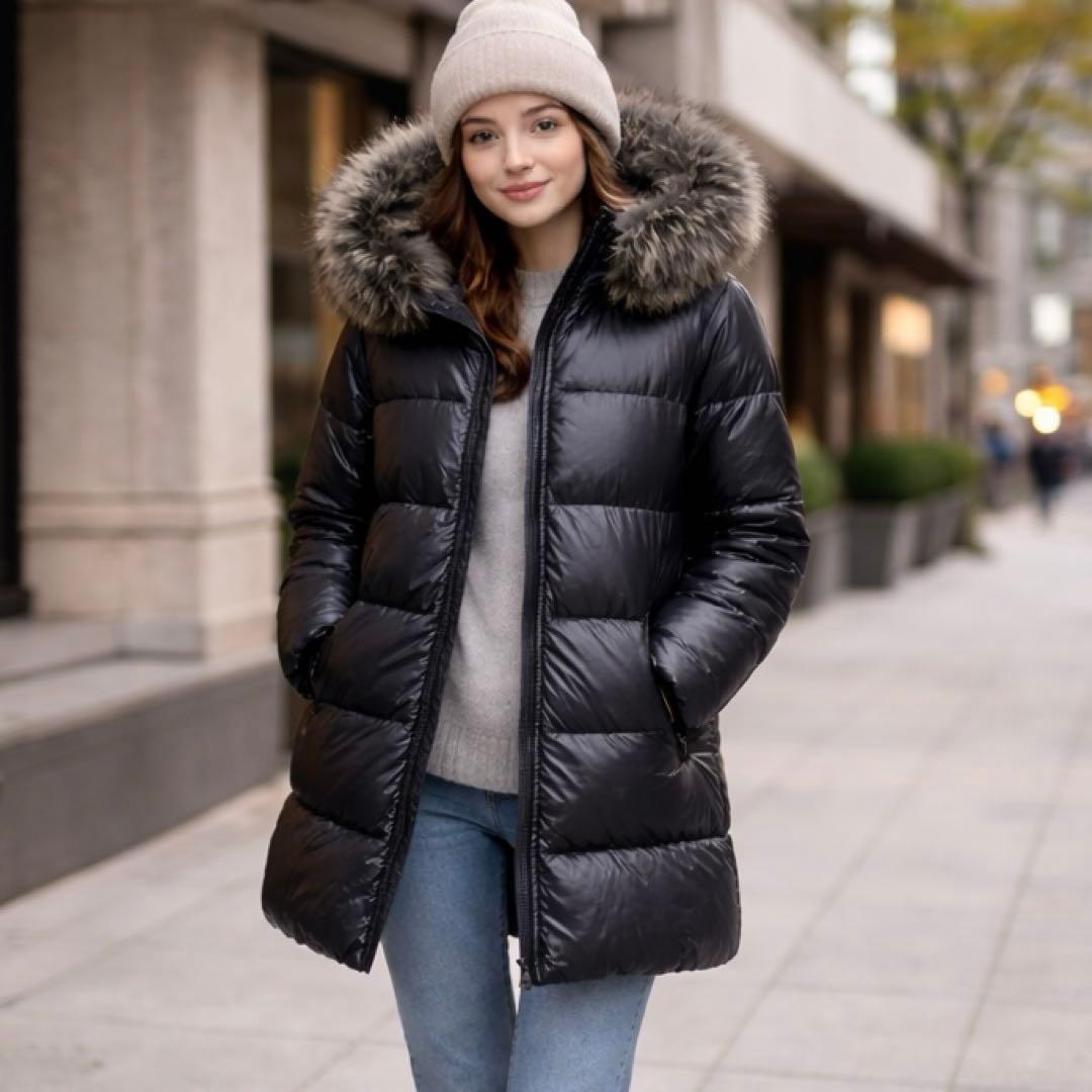 美品✨タグ付 デュベティカ KAPPA ロング丈 豪華リアルファー 38