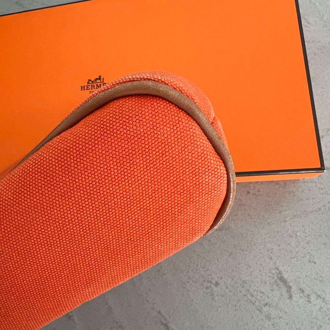 【今月まで掲載】HERMES ボリードポーチ20 オレンジ