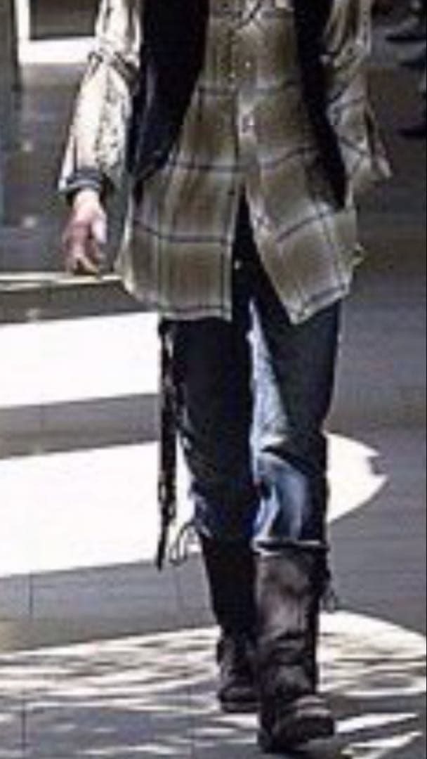 ナンバーナイン黒ブラック編み込みベルト フリンジ付きnumbernine